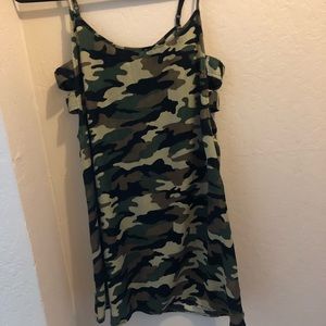 Camo spaghetti strap dress from Francesca’s